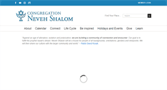 Desktop Screenshot of nevehshalom.org