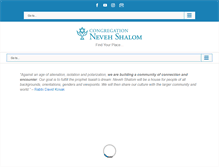 Tablet Screenshot of nevehshalom.org